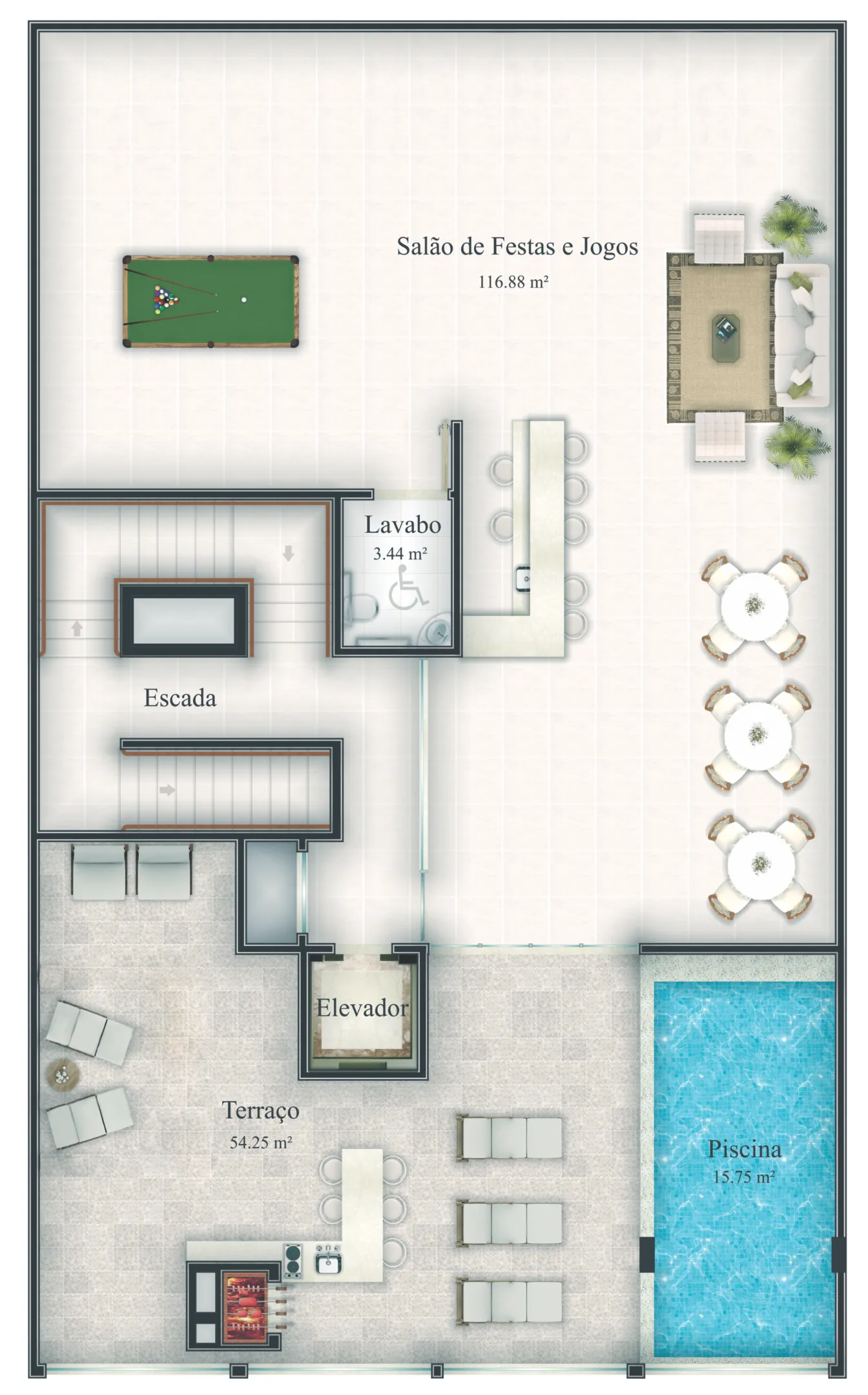 Villa Itália Residenziale - Área de lazer