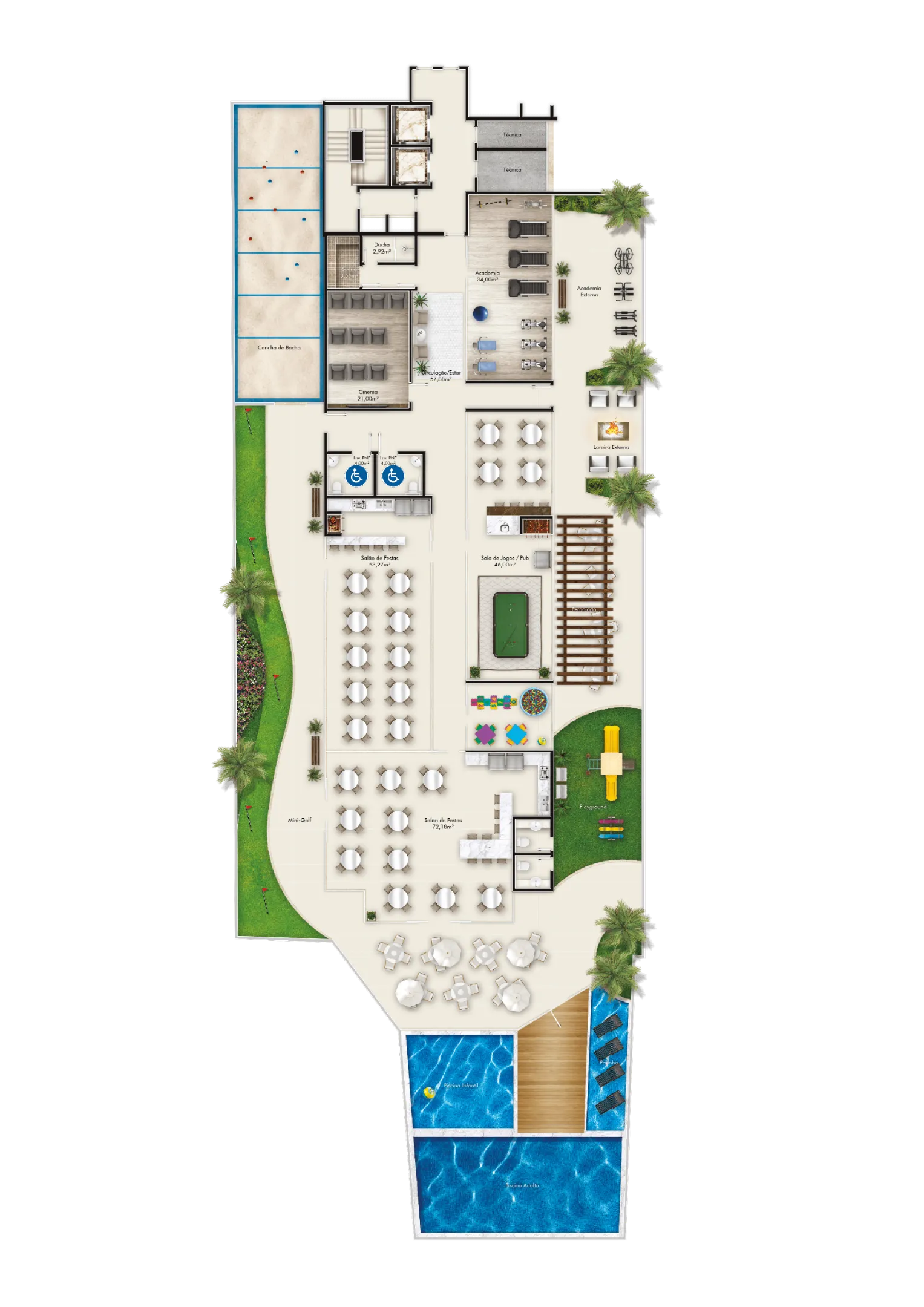 Estrelatto Residence - Área e lazer