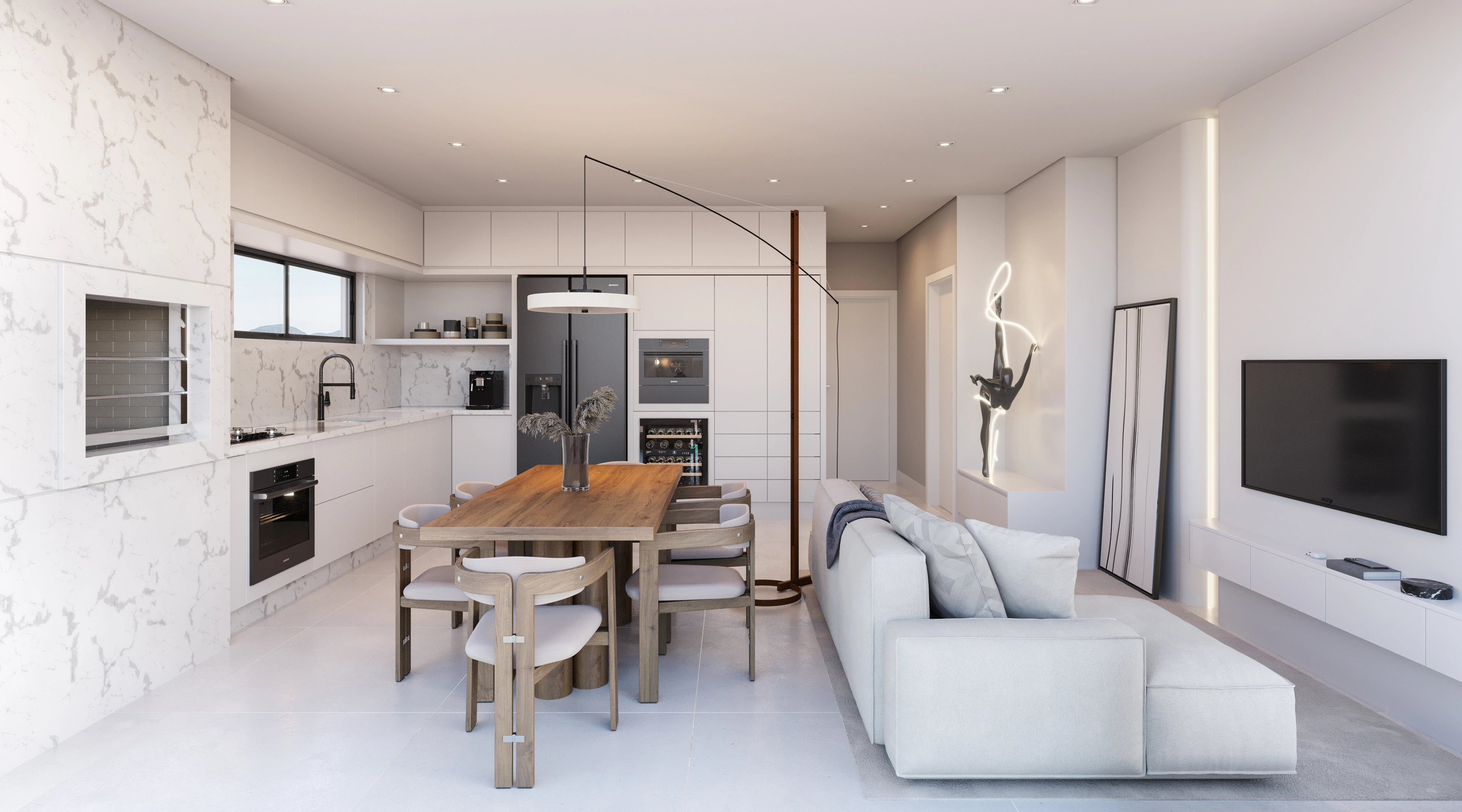 New Port Tower Loft Club - Living